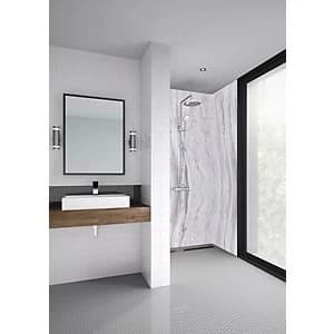 Mermaid Elite Marmo Linea Post Form Single Shower Panel