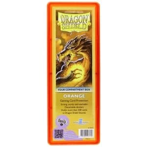 Dragon Shield Storage Box With 4 compartments - Orange