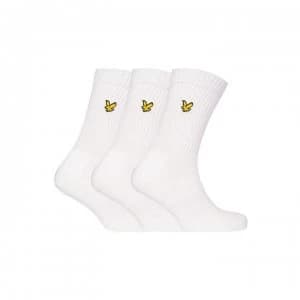 Lyle and Scott Hamilton 3 Pack Sports Socks - Bright White