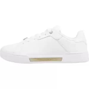 Tommy Hilfiger Court Sneaker Golden Th - White