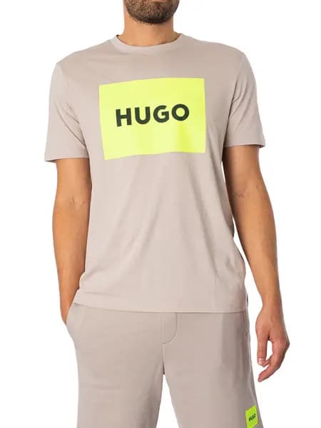 HUGO Dulive222 Graphic T-Shirt Light/Pastel Grey M