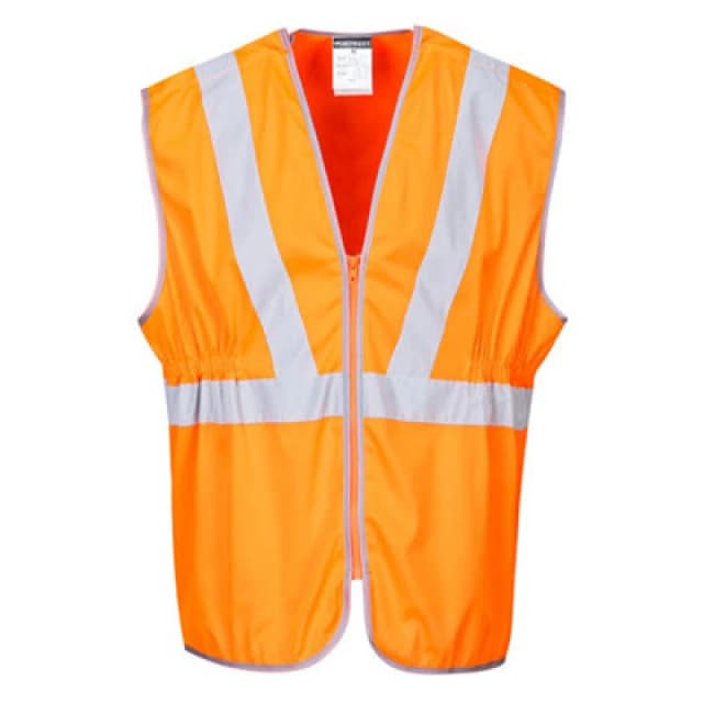 Portwest Long Length RIS Rail High Vis Vest RT20ORRXXXL Colour: Orange