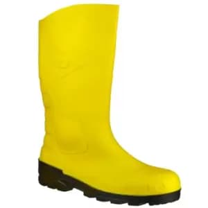 Dunlop Devon Unisex Yellow Safety Wellington Boots (38 EUR) (Yellow/Black)