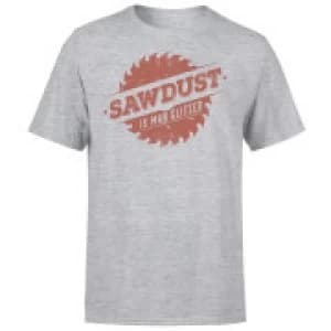 Sawdust is Man Glitter T-Shirt - Grey - 3XL