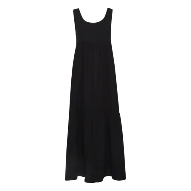 Ichi Loose-fitting womens dress Ichi Afoxa Maxi Noir Female S