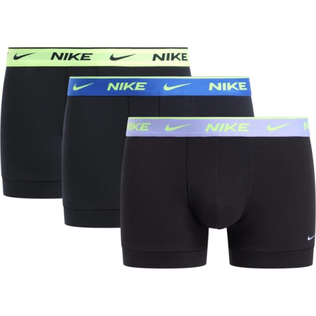 Nike 3 Pack Everyday Cotton Trunks Mens Blu/Vlt/Gry WB male Medium