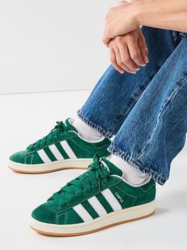 Adidas Kids Campus 00s Trainers Dark Green White Off White, 5