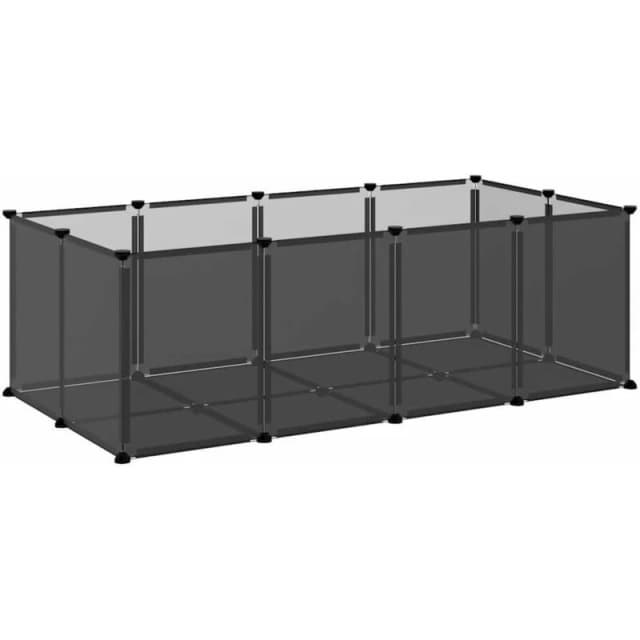 VIDAXL Vidaxl - Small Animal Cage Black 144x74x46.5cm pp and Steel 8720286849743