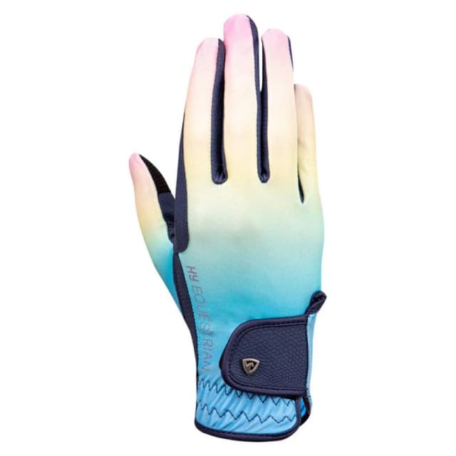 Hy Ombre Riding Gloves in Dark Navy Size: Small Dark Navy Unisex S