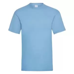 Mens Value Short Sleeve Casual T-Shirt (Large) (Light Blue)