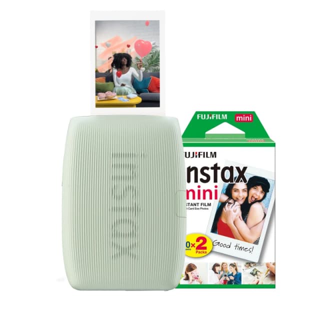 Fujifilm Fujifilm Instax Mini Link 3 Wireless Smartphone Photo Printer - Green (Printer + 20 Shot Pack) 16832156+20