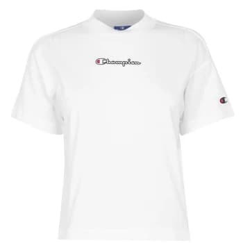 Champion Script T Shirt - White