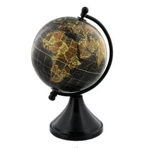 Emporium Globe with Metal & Wooden Base 10cm