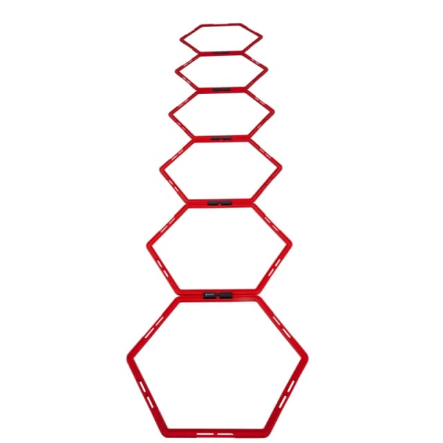 Pure2Improve Hexagon Agility Grid Red unisex One Size