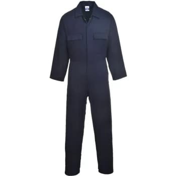 S998NATL - sz L Euro Work Cotton Coverall - Navy - Portwest