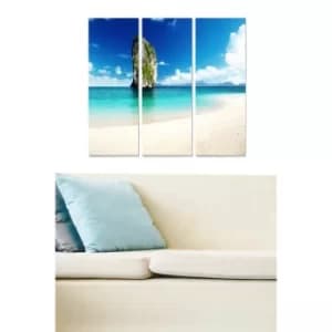 MDF93596740 Multicolor Decorative MDF Painting (3 Pieces)