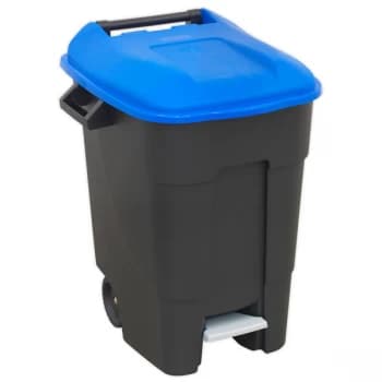 Sealey BM100PB Refuse/Wheelie Bin with Foot Pedal 100L - Blue