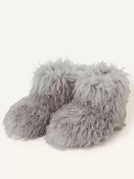 Accessorize Yetti Boot, Grey Size M Women