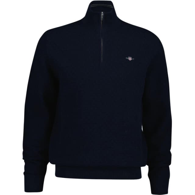 Gant Shield 1/2 Zip Jumper Navy 433 male S
