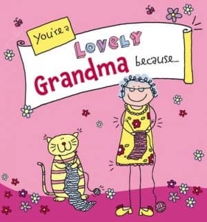Youre a Lovely Grandma Because-- by Ged Backland Hardback