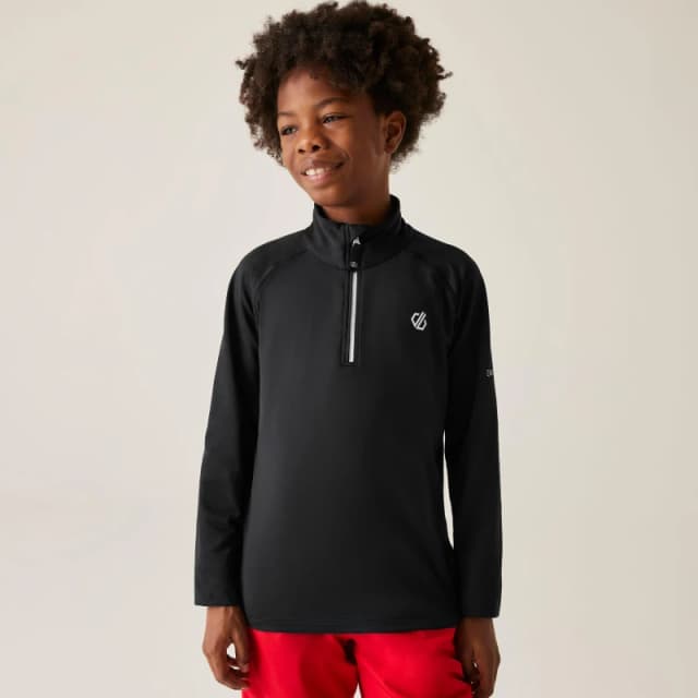 Children's Thermal shirt Dare 2B Consist II Core Stretch Noir Unisex 5/6 ans