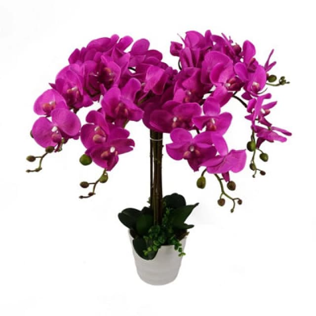Leaf 85Cm Artificial Deluxe Xl Orchid - Dark Pink