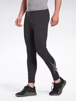 Reebok Thermowarm Touch Base Layer Bottoms - Black, Size L, Men