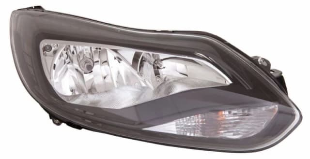 ABAKUS 431-11A4RMLDEM2 Headlights Right H7/H1 Black Crystal clear PX26d, P14.5s FORD: FOCUS 3, FOCUS 3 Turnier Headlight (259)