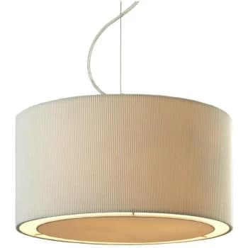 Firstlight - Clio - 3 Light Round Ceiling Pendant Chrome, Cream, E27