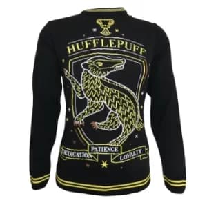 Harry Potter Hufflepuff Badger Crest Unisex Christmas Jumper Large