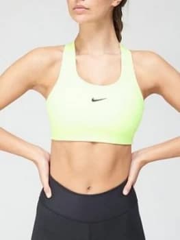 Nike Medium Support Padded Swoosh Sports Bra - Volt , Volt Size M Women