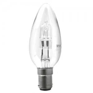 Status 28W Halogen Small Bayonet Cap Candle Bulb - 10 Pack