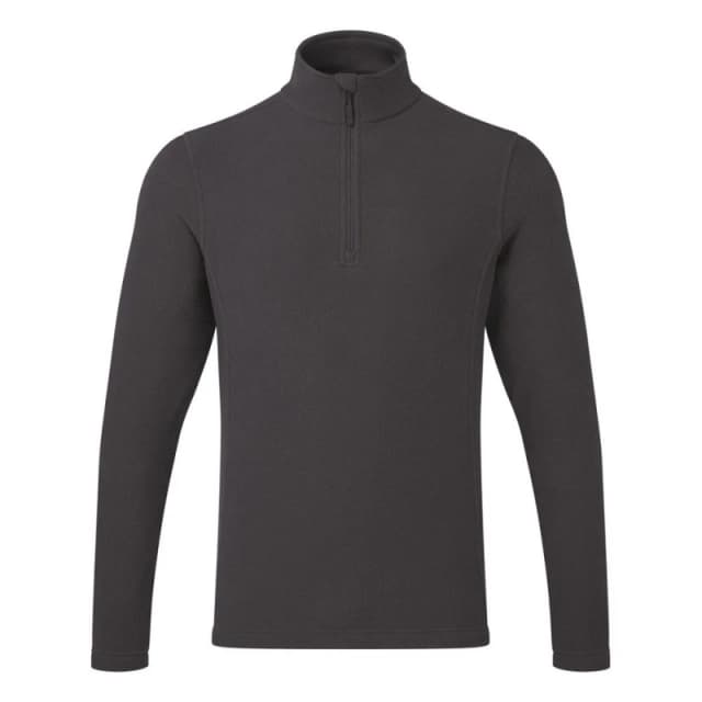 Premier Premier Men Recyclight Quarter Zip Fleece Top in Dark Grey Size: X-Small Dark Grey XS Male 5063425828777