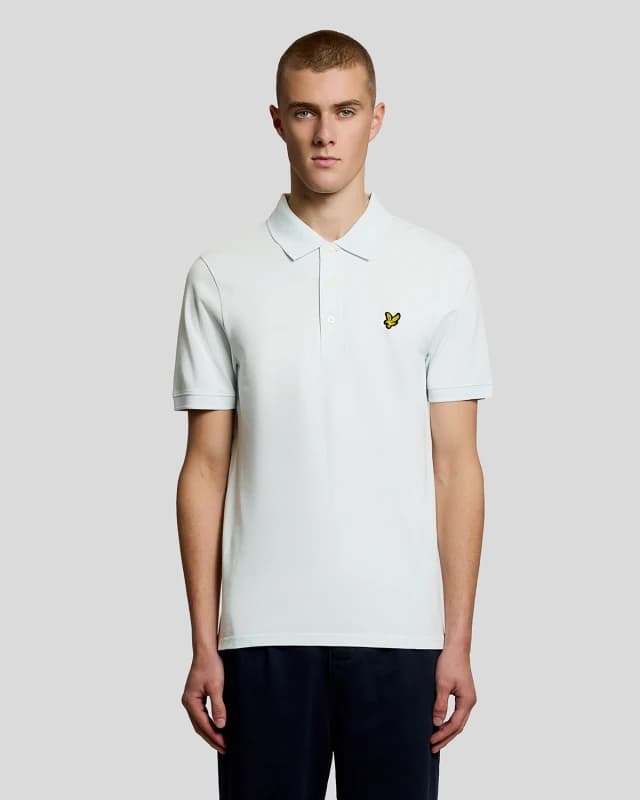 Lyle & Scott Essentials Plain Polo Shirt -Blue - Light Blue Light Blue WV733 Male 2XL,L,M,S,XL