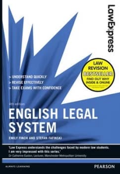 English Legal System by Emily Finch Paperback
