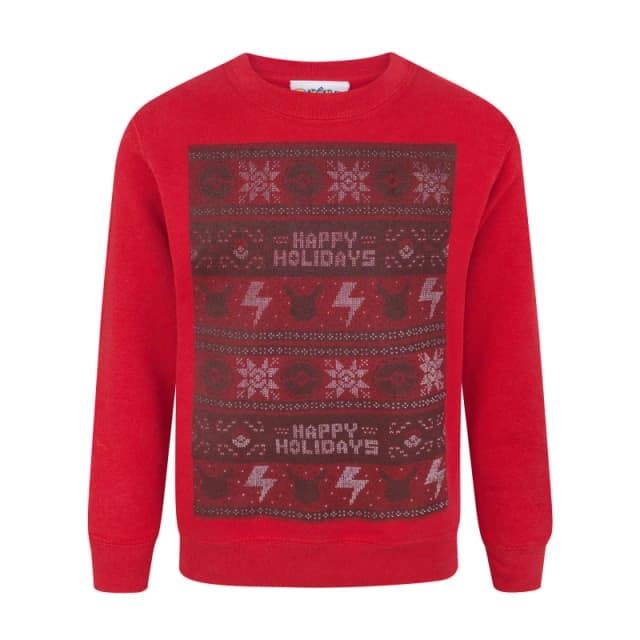 Pokemon Christmas Jumper Red male