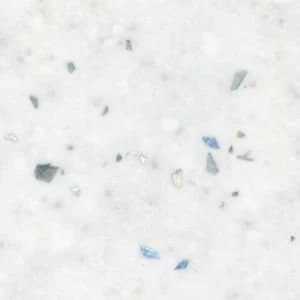 BQ Astral Gloss White Sparkle effect Worktop edging tape L3m