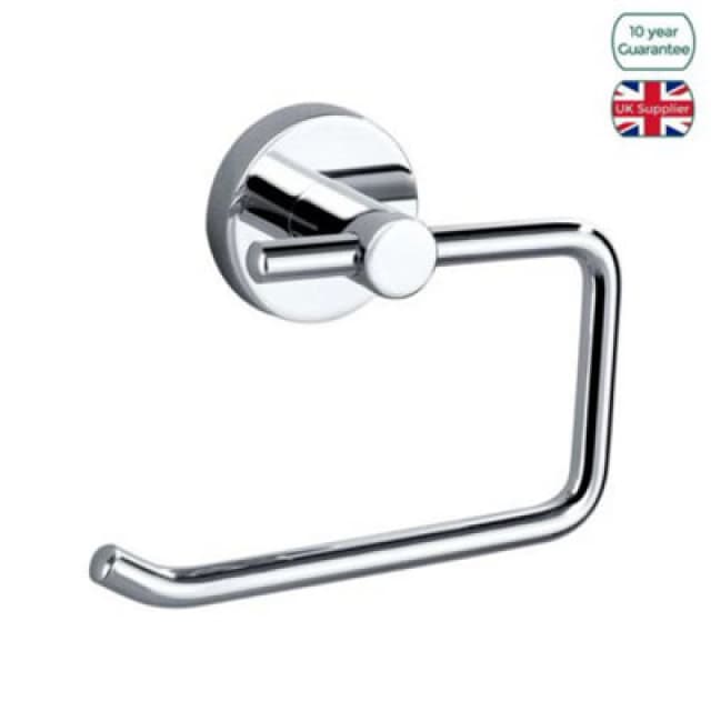 Nes Home Toilet Paper Roll Holder Brass Metal Round Bathroom Accessory Modern Wall Mount