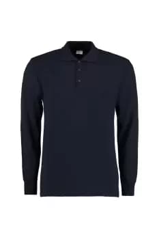 Pique Long Sleeve Polo Shirt