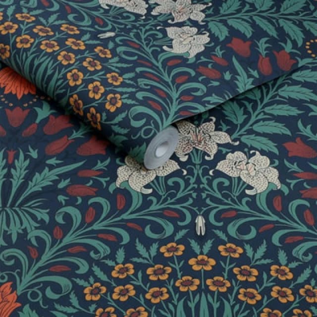 William Morris At Home Garden Moonlight Wallpaper