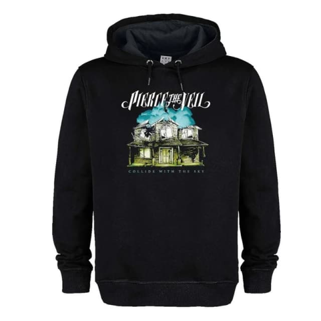 Amplified Mens Collide With The Sky Pierce The Veil Hoodie in Black Size: XS Black Male XS