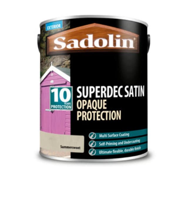 Sadolin Superdec Satin Opaque Wood Protection - Summer Sweet - 1L