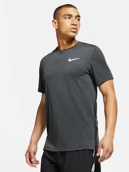 Nike Train Hyper Dri-Fit Veneer T-Shirt - Black/Grey