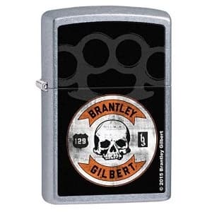 Zippo Brantley Gilbert Skull Street Chrome Regular Lighter