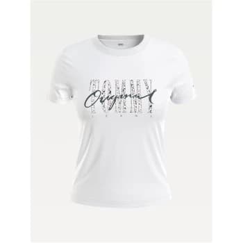 Tommy Jeans Tommy Jeans Camo Floral T Shirt - White YBR