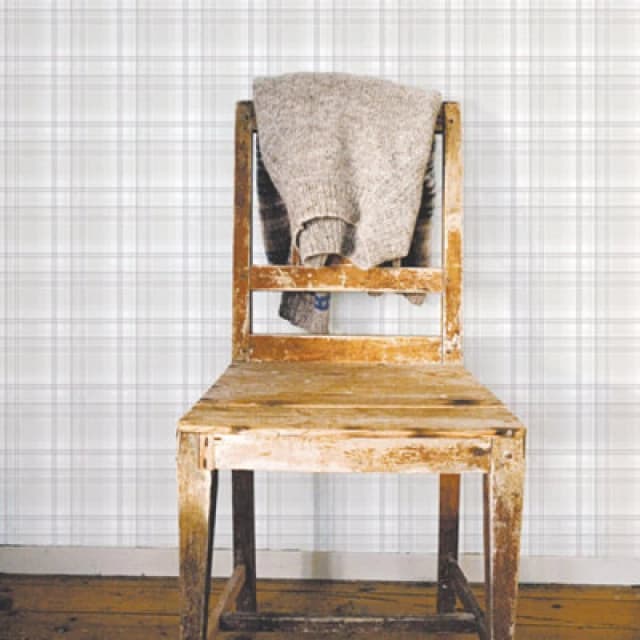 Galerie Nordic Elements Cream Plaid Design Wallpaper Roll