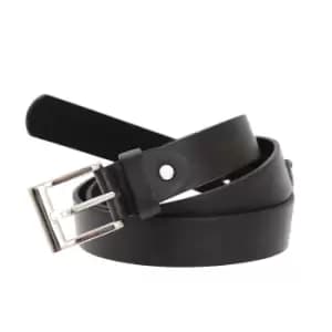 Forest Belts Mens 1.1" Bonded Leather Belt (XX-Large (44a-48a)) (Black)