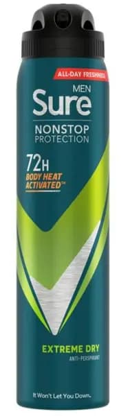 Sure Men Non Stop Protection Extreme Dry Deodorant 250ml