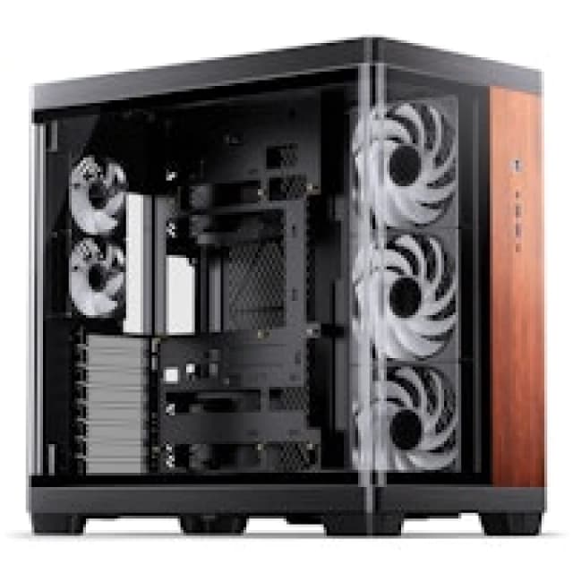 Jonsbo TK-4 Wood Dual Chamber ATX Mid-Tower Tempered Glass - Black