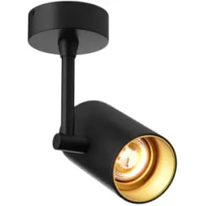 Zumaline Lighting - Zumaline Tori ii Single Spotlight, Black, Gold, 1x GU10